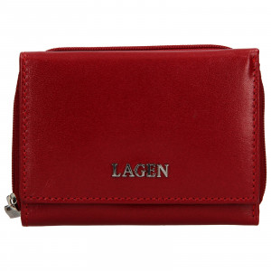 Dámská kožená peněženka Lagen Béta - červená