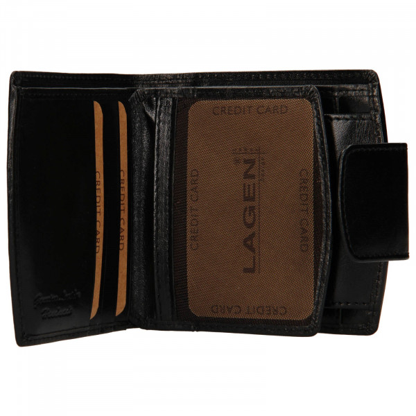 Dámská kožená peněženka Lagen Ljuba - černá