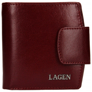 Dámská kožená peněženka Lagen Ljuba - vínová