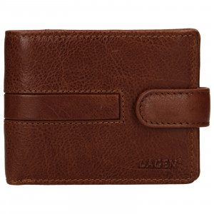 Pánská kožená peněženka Lagen Vander - světle hnědá