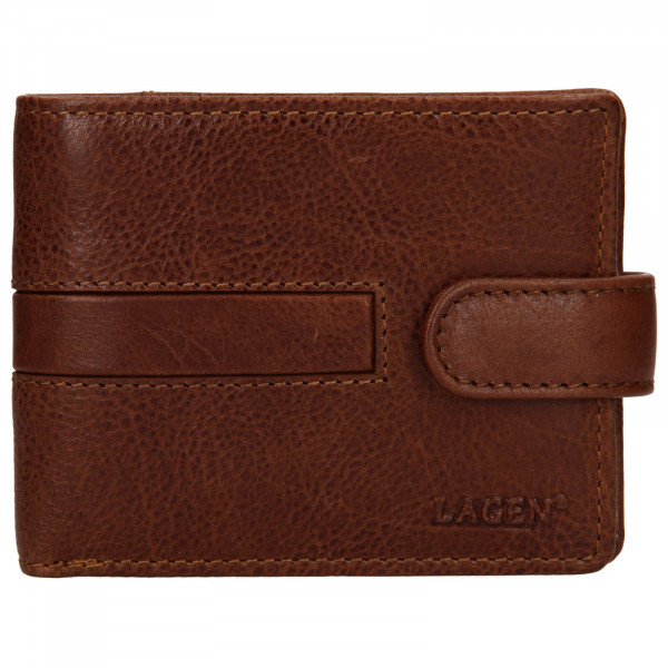 Pánská kožená peněženka Lagen Vander - světle hnědá