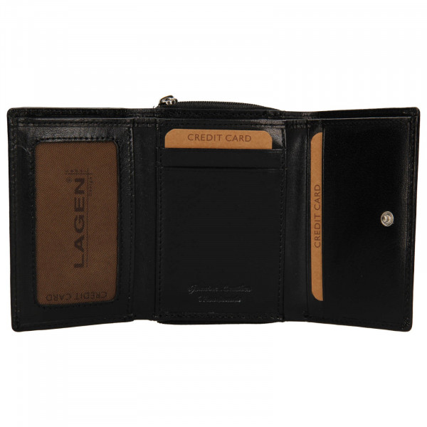 Dámská kožená peněženka Lagen Béta - černá