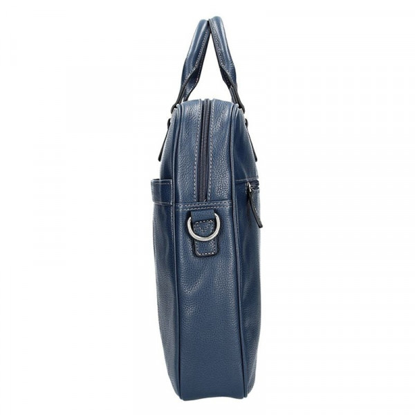 Pánská kožená taška přes rameno Katana Simons - modrá