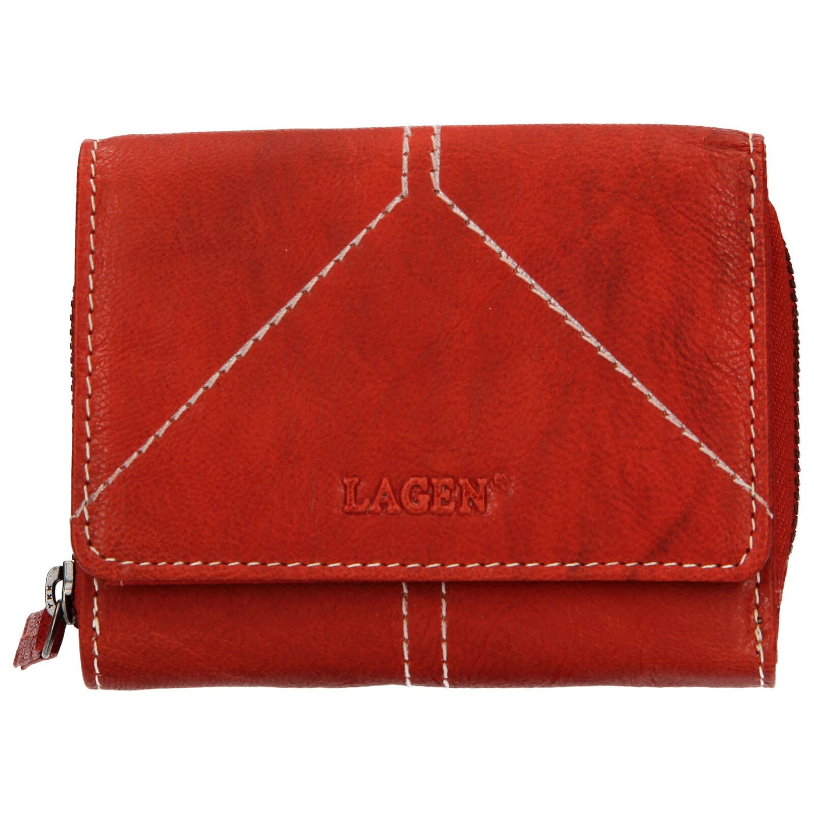 Dámská kožená peněženka Lagen Amy - červená
