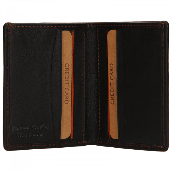 Pánská kožená slim peněženka Lagen Revo - hnědá