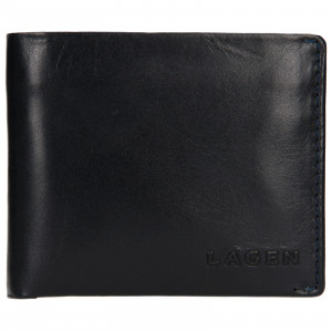 Pánská kožená peněženka Lagen Dalimil - modrá