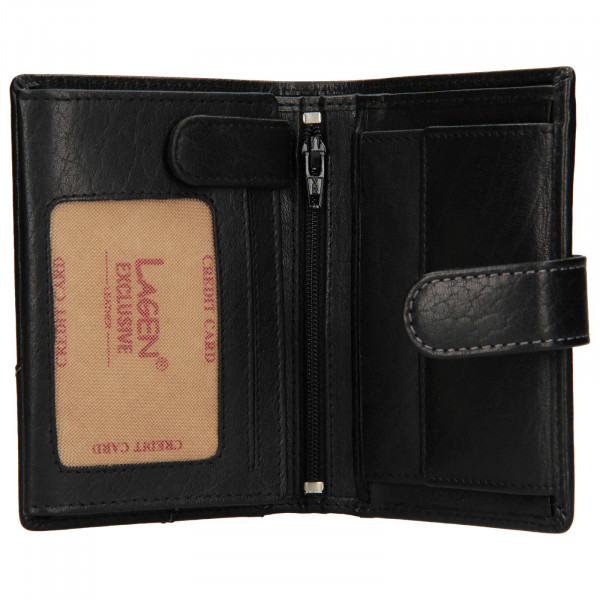 Pánská kožená peněženka Lagen Antonín - černá
