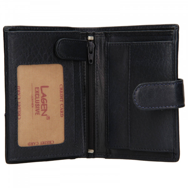 Pánská kožená peněženka Lagen Antonín - modrá