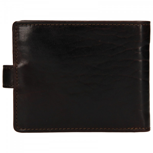 Pánská kožená peněženka Lagen Mareteo - tmavě hnědá