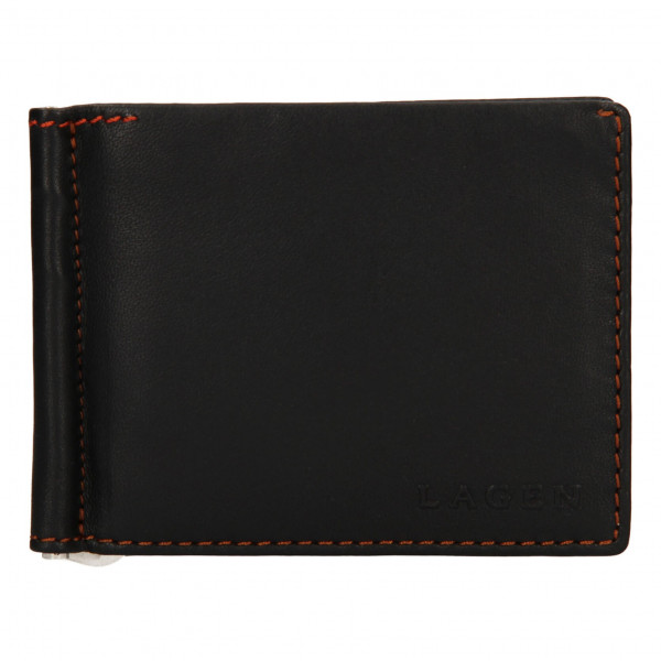 Pánská kožená peněženka Lagen Libor - tmavě hnědá