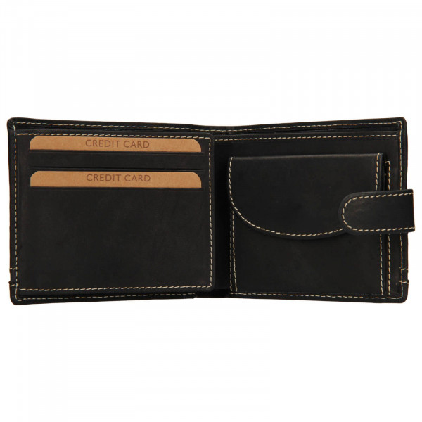 Pánská kožená peněženka Lagen Marien - černá