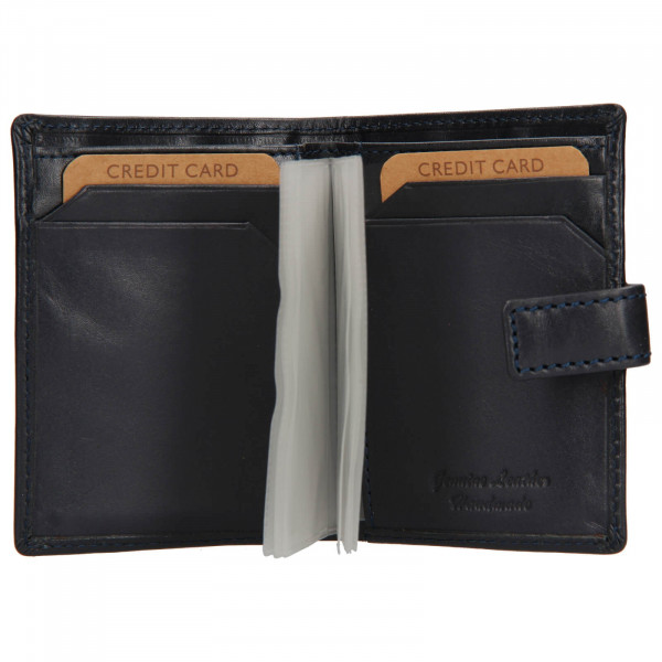 Pánská kožená peněženka/vizitkář Lagen Michael - modrá