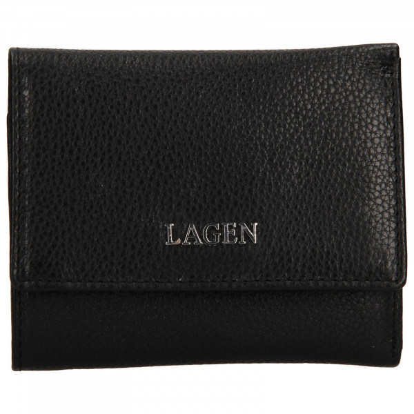 Dámská kožená peněženka Lagen Lucie - černá