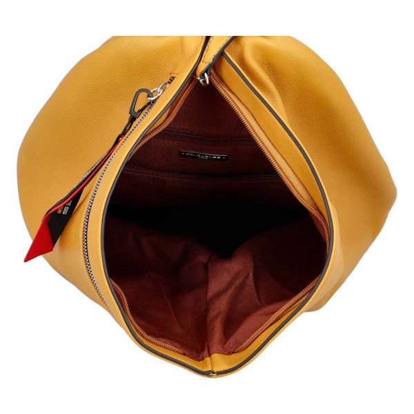 Módní dámský batoh David Jones Enita - žlutá