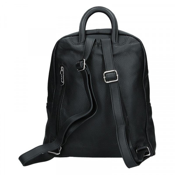 Dámský kožený batoh Katana 83819 - černá