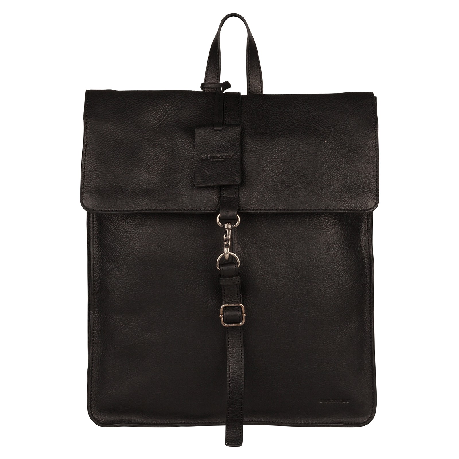 Trendy kožený batoh Burkely Alm - černá