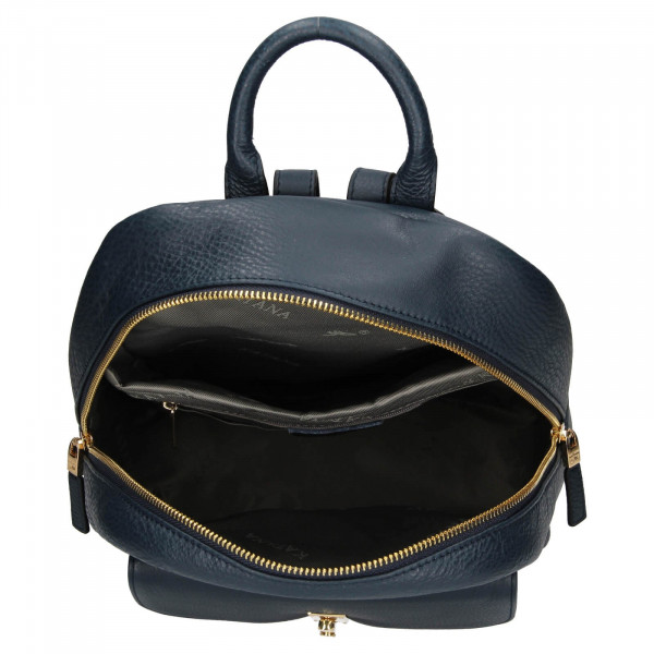 Elegantní dámský kožený batoh Katana Ninna- modrá