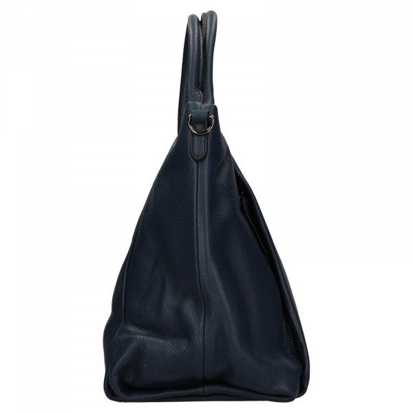 Elegantní dámská kožená kabelka Katana Stella - tmavě modrá