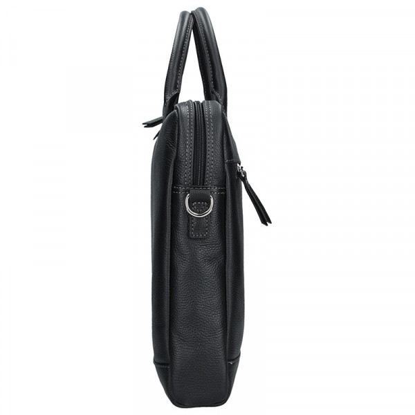 Dámská kožená taška na notebook Katana Emma - černá