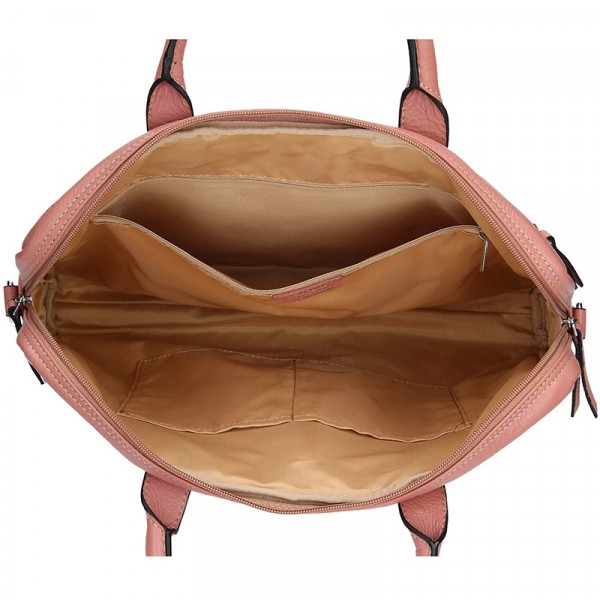 Dámská kožená taška na notebook Katana Emma - růžová