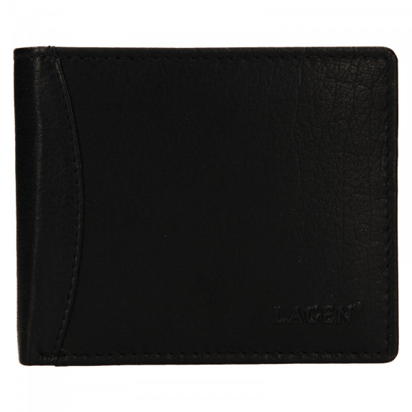 Pánská kožená peněženka Lagen Felixe - černá
