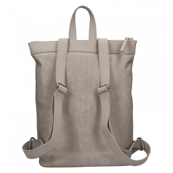 Kožený batoh Facebag Luciens - šedá