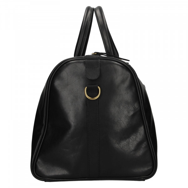 Kožená cestovní taška Facebag Davis - černá