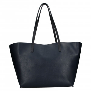 Dámská kožená kabelka Facebag 2v1 - tmavě modrá