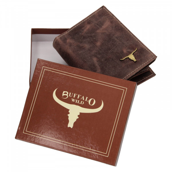 Pánská kožená peněženka Wild Buffalo Štěpán - hnědá