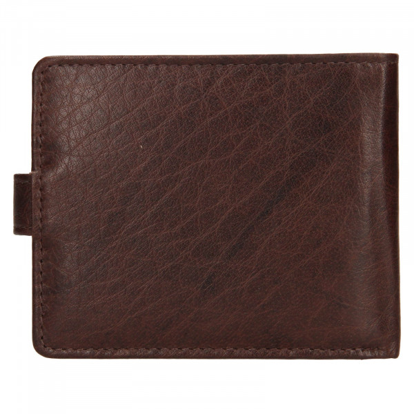 Pánská kožená peněženka Lagen Ivan - tmavě hnědá