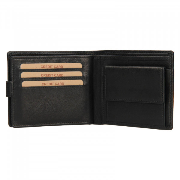 Pánská kožená peněženka Lagen Fredint - černá