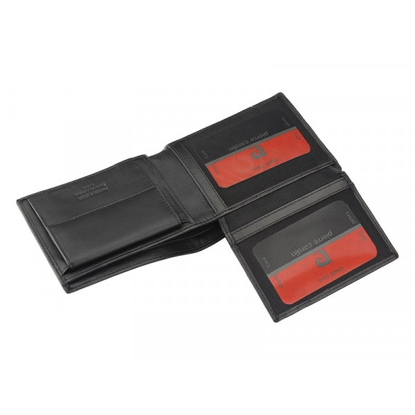 Pánská kožená peněženka Pierre Cardin Elvin - černo-červená