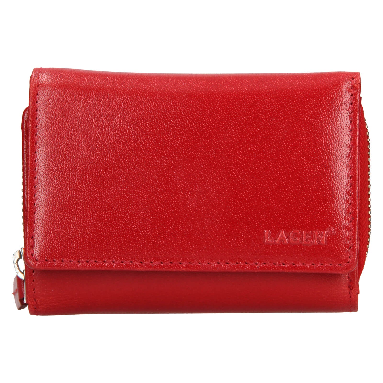 Dámská kožená peněženka Lagen Laura - červená