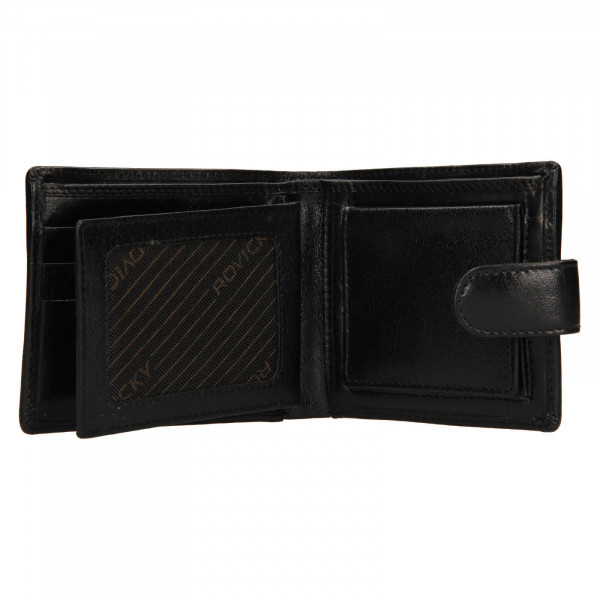 Pánská kožená peněženka Rovicky Oskar - černá