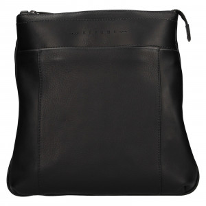 Luxusní kožená panská taška Ripani Vodin - černá