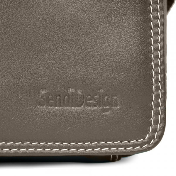 Pánská kožená taška přes rameno SendiDesign IG005 - hnědá