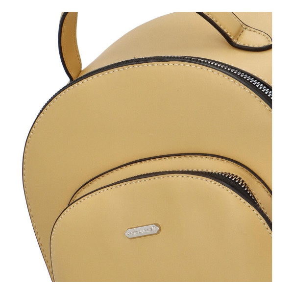 Módní dámský batoh David Jones Milade - žlutá