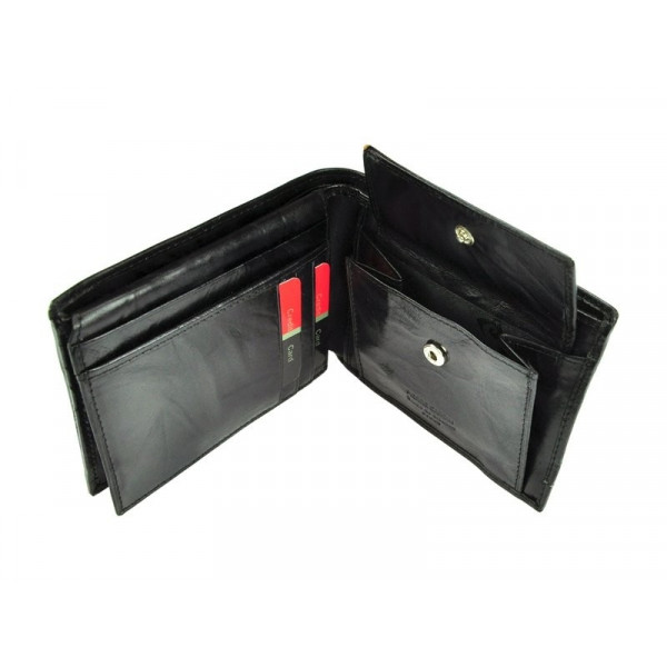 Pánská kožená peněženka Pierre Cardin Kevin - černá