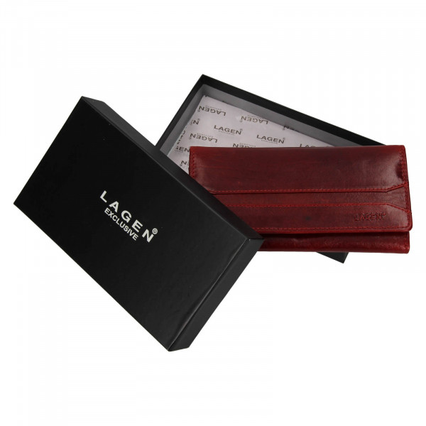 Dámská peněženka Lagen Marion - tmavě červená