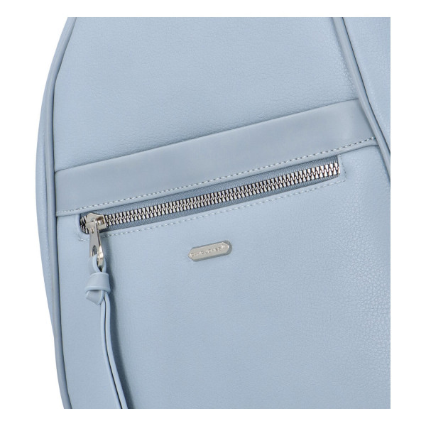 Módní dámský batoh David Jones Izolda - světle modrá