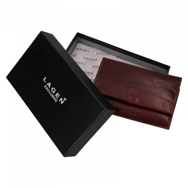 Dámská kožená peněženka Lagen Denisa - vínová