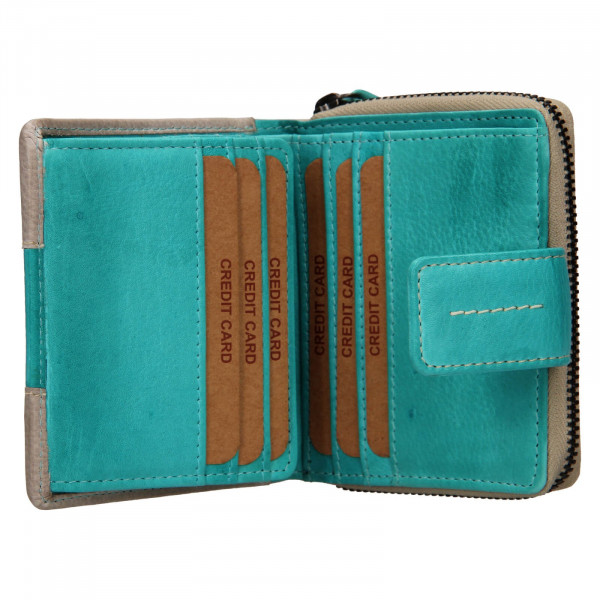 Dámska kožená peňaženka Lagen Zoe - modrá
