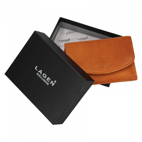 Dámská kožená peněženka Lagen Julie - koňak