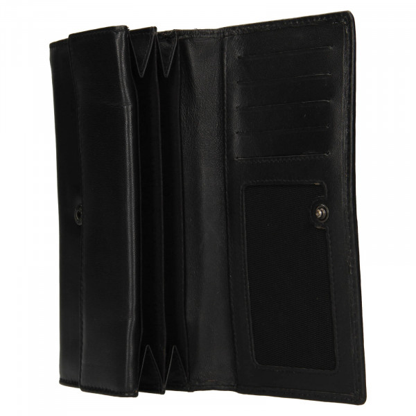 Dámská kožená peněženka Levi's Madison - černá