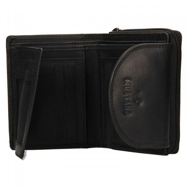 Dámská kožená peněženka Mustang Alice - černá