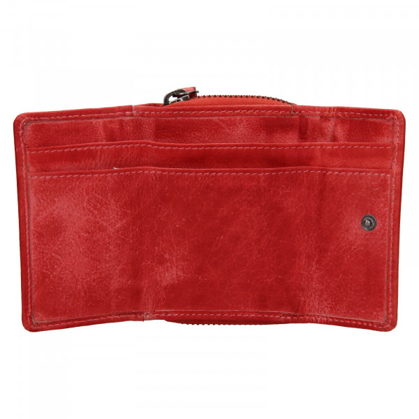 Dámská kožená peněženka Lagen Carmena - červená