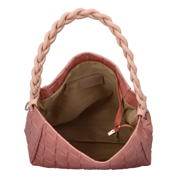 Dámská kožená kabelka Delami Chiara - růžová