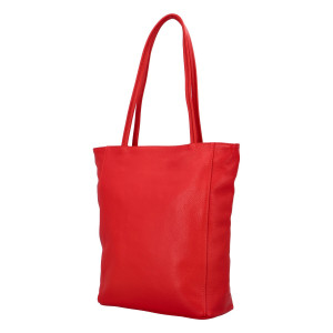Dámská kožená kabelka Delami Guilia - červená