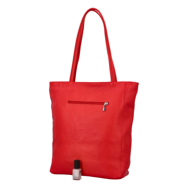 Dámská kožená kabelka Delami Guilia - červená