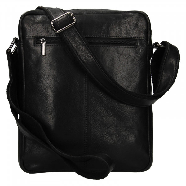 Pánská kožená taška přes rameno SendiDesign Felix - černá